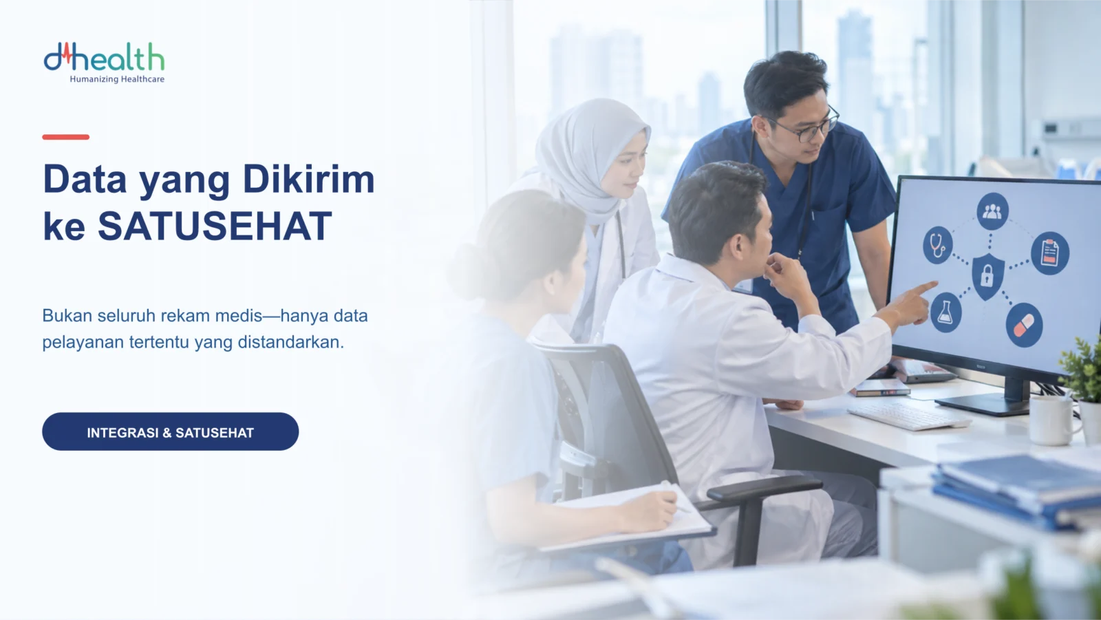 Ilustrasi data yang dikirim ke SATUSEHAT dari rumah sakit