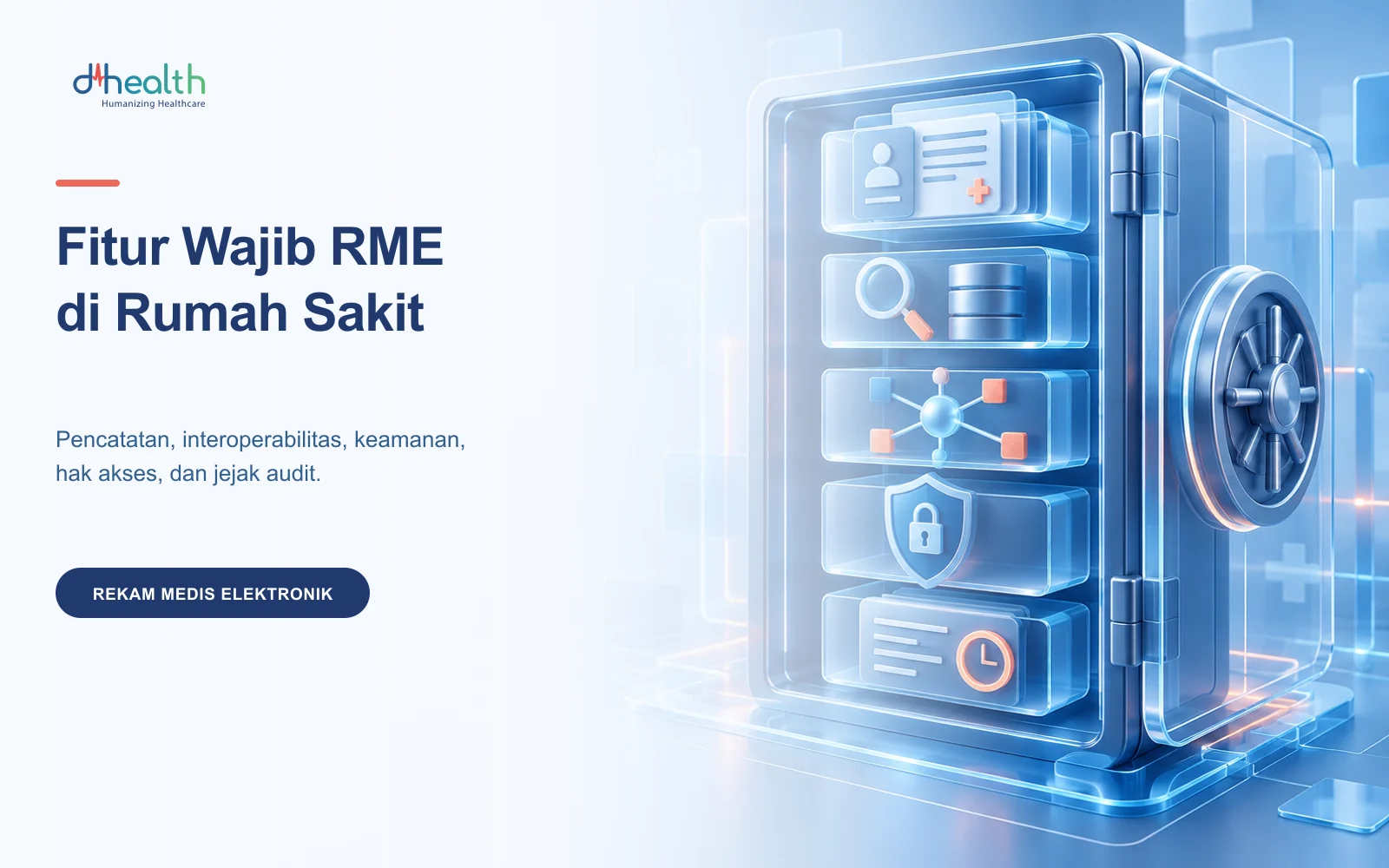 Ilustrasi fitur rekam medis elektronik yang wajib ada di rumah sakit